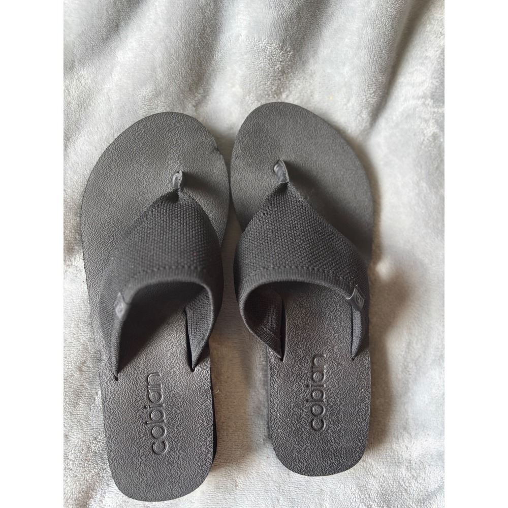 Cobian Arlie Platform Flip Flops Bundle Black Purple Knit Strap Womens Size 7